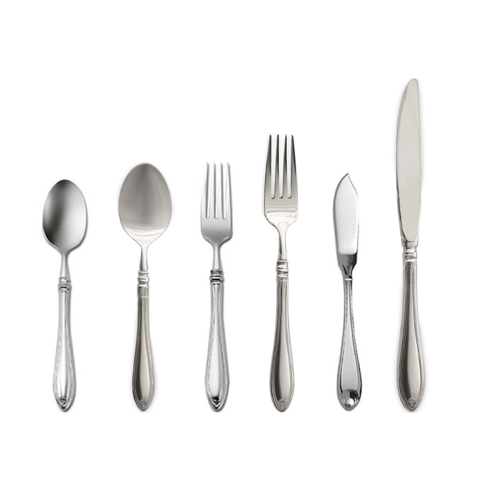 Elegant Sheraton cutlery set with a classic design and polished finish, featuring a refined and timeless look that complements both formal and casual dining settings.