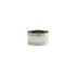 Silver beaded oval napkin ring, featuring an elegant design with shimmering beads arranged in an oval shape, perfect for enhancing table settings.
