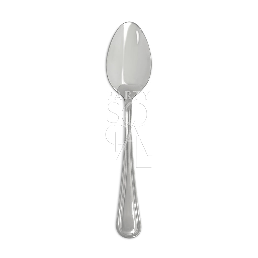 Classic simple silver cutlery set with a clean and straightforward design, offering a versatile and timeless option for any dining occasion.