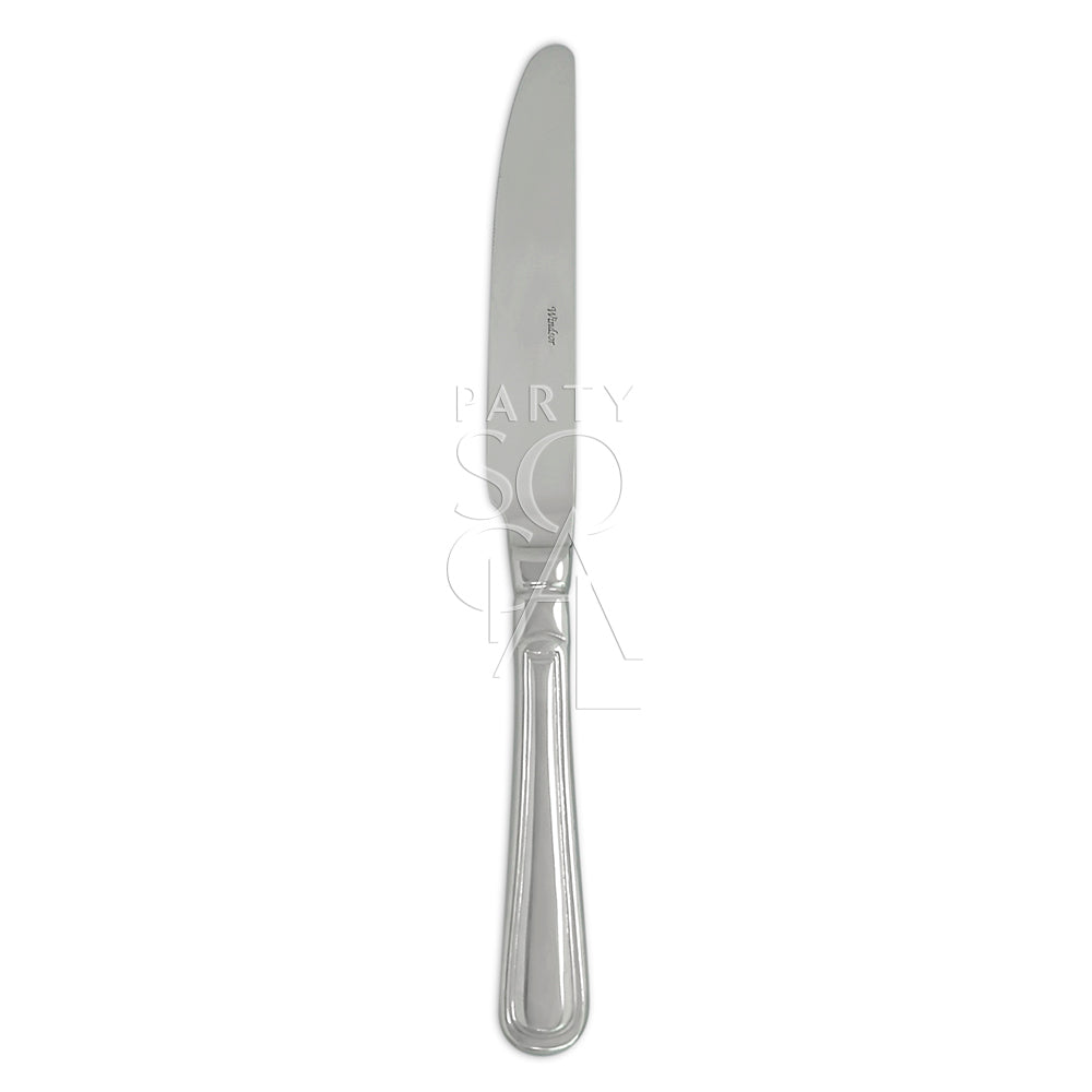 Classic simple silver cutlery set with a clean and straightforward design, offering a versatile and timeless option for any dining occasion.