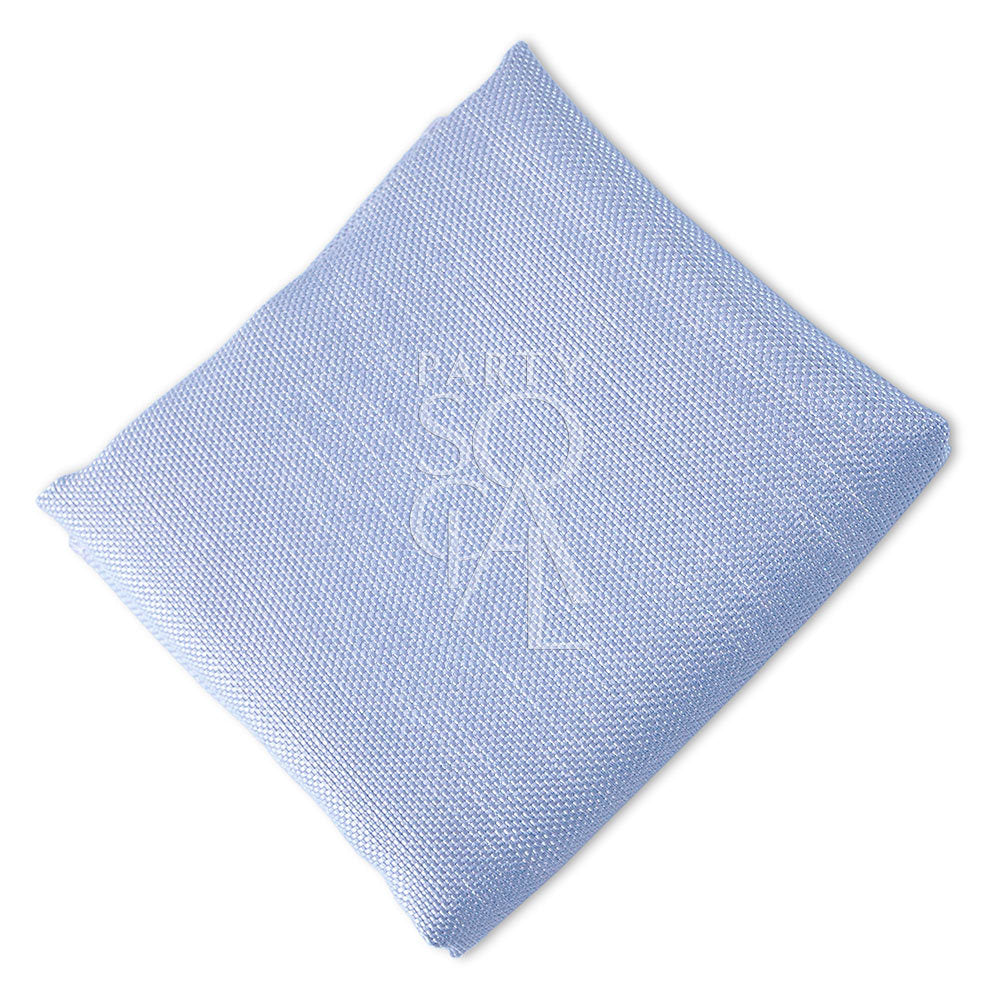 Elegant smokey blue linen weave napkin, offering a subtle and cool tone that adds a touch of calm sophistication to your table decor.