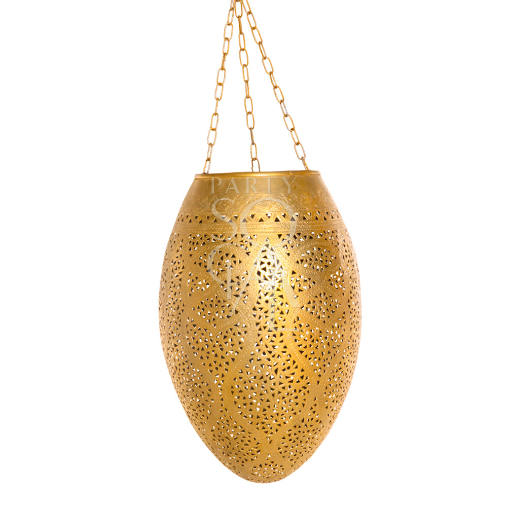 A charming vintage hanging pendant light with an antique finish. This pendant features ornate metal detailing and a classic design that adds a touch of elegance to any space. Its vintage appeal is highlighted by the intricate patterns and warm light it casts. Ideal for creating a timeless, sophisticated atmosphere in both modern and traditional interiors.