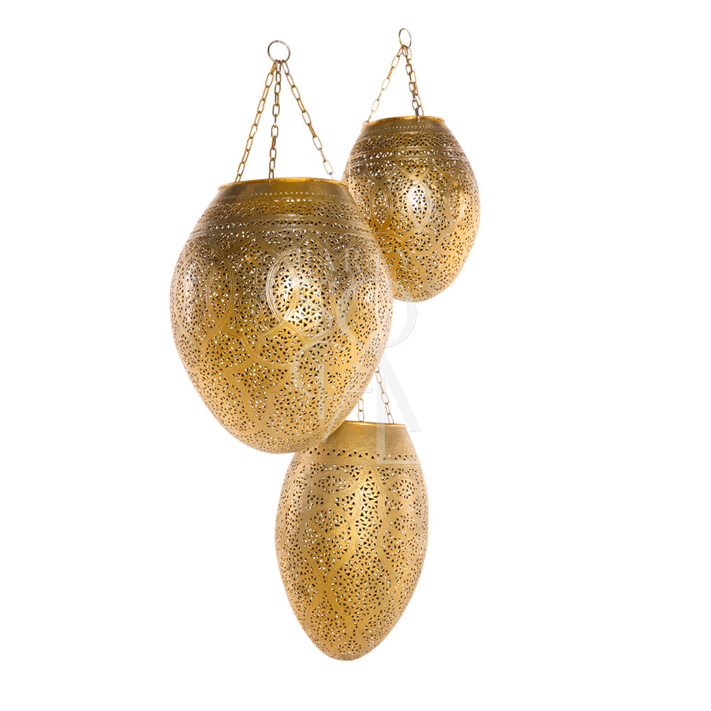 A charming vintage hanging pendant light with an antique finish. This pendant features ornate metal detailing and a classic design that adds a touch of elegance to any space. Its vintage appeal is highlighted by the intricate patterns and warm light it casts. Ideal for creating a timeless, sophisticated atmosphere in both modern and traditional interiors.