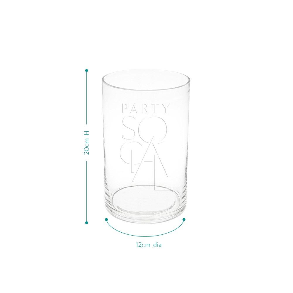 Elegant cylinder glass vases with a simple, clear design, featuring a smooth, cylindrical shape. These vases are ideal for displaying flowers or decorative accents, adding a touch of modern sophistication to any setting.