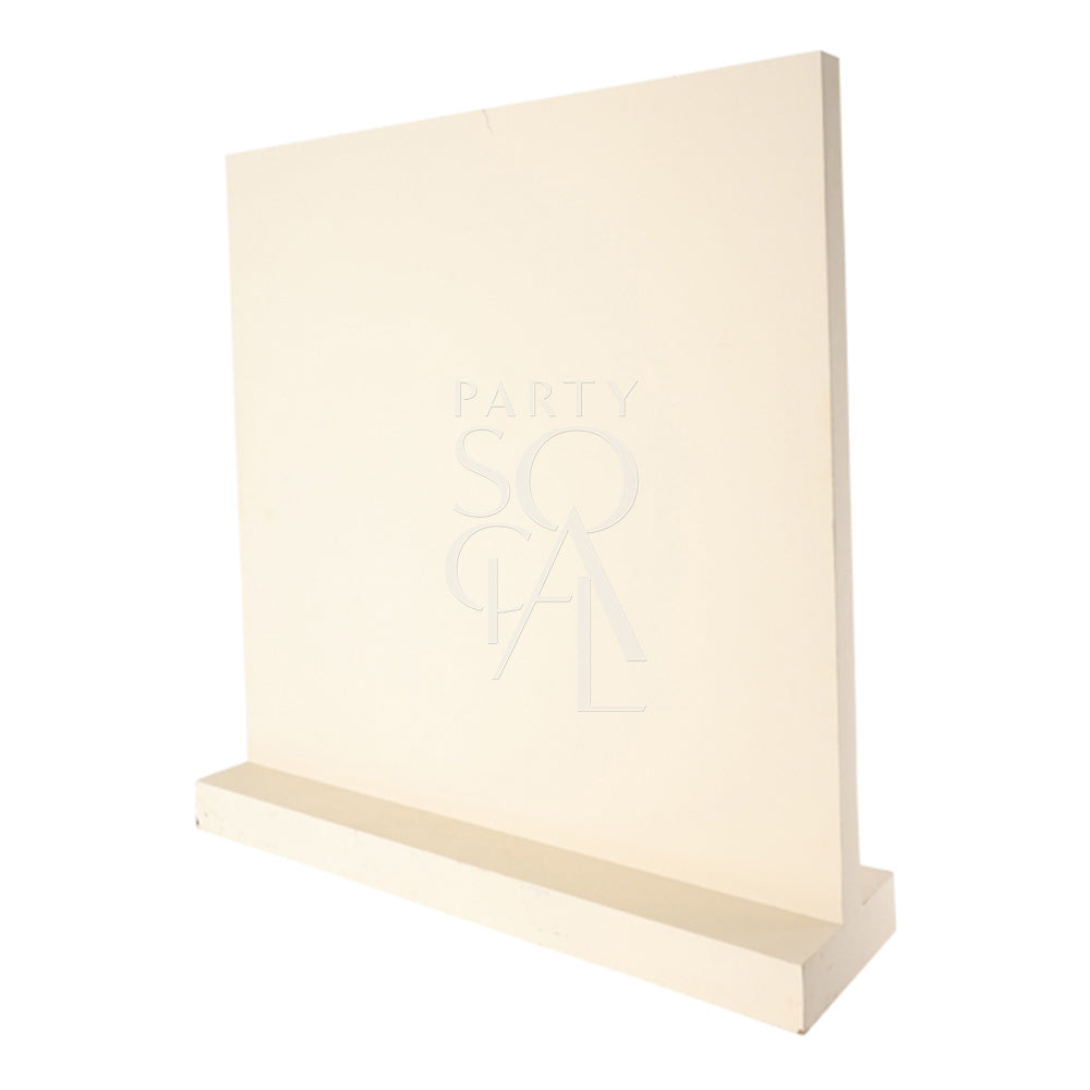 Modern square wall backdrop with a clean, geometric design, providing a versatile and stylish background for photoshoots, events, or decor. The simple square shape and smooth surface make it an ideal choice for creating a sleek and contemporary setting, perfect for highlighting decorative elements or capturing memorable moments.