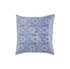 Decorative cushion featuring a striking blue and white Moroccan print with intricate geometric patterns and traditional motifs. The cushion’s vibrant blue tones and crisp white background create a bold, eye-catching contrast, adding a touch of exotic charm and elegance to any living space or seating area.