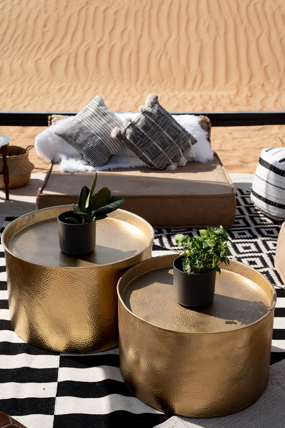 Stylish cushion cover with a classic black and white design, featuring a bold and modern geometric pattern. The contrasting colors and clean lines add a chic, minimalist touch to any boho-inspired decor.