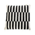 Trendy cushion cover with a striking black and white striped pattern. The vertical stripes create a bold, contemporary look, perfect for adding a touch of modern sophistication to boho-themed interiors.