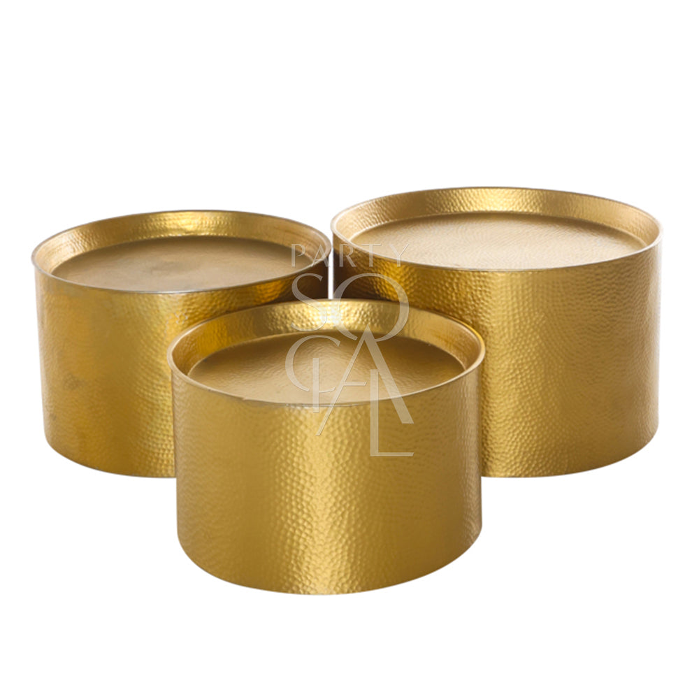 ALUMINIUM COFFEE TABLE GOLD