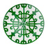 Striking plates with a vibrant green color and bold patterns, designed to make a statement at your dining table.