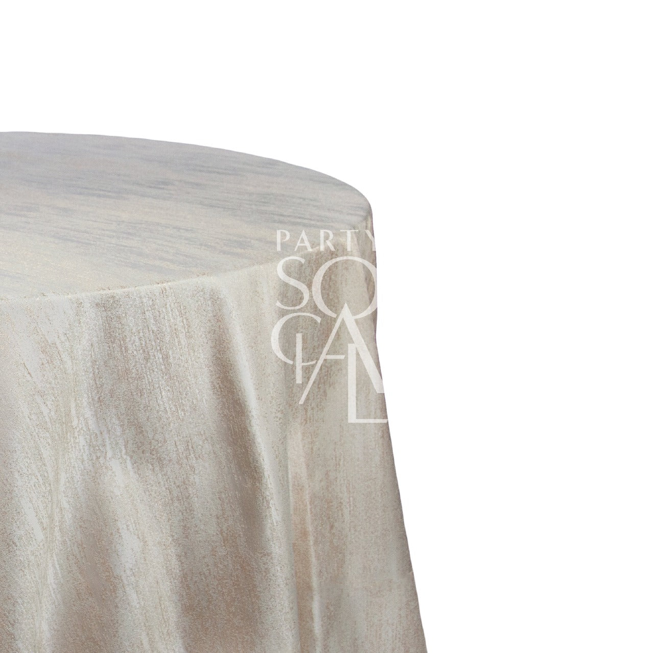 Luxurious round tablecloth crafted from jacquard fabric, featuring intricate woven patterns. The design adds a touch of elegance and sophistication to dining settings, enhancing the overall decor with its rich texture and subtle sheen.