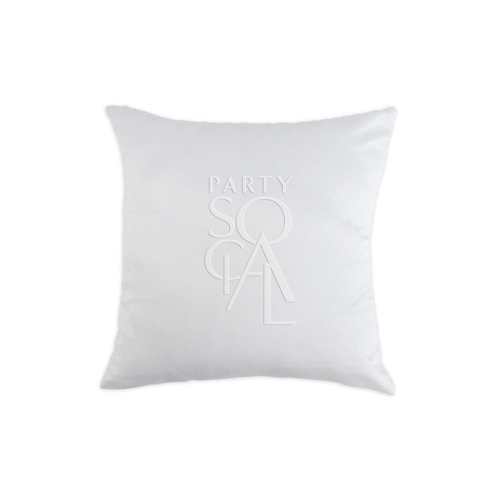 Elegant satin cushion cover in off white, showcasing a soft and lustrous finish. The off white color adds a timeless and versatile touch, making it ideal for complementing a wide range of decor styles.