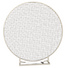 Round mesh backdrop, ideal for both large and small events. Measuring 200cm in diameter, it provides a versatile space for placing balloons or flowers along the top or throughout the mesh. Additionally, it can accommodate neon signs or other signage to enhance visual impact.