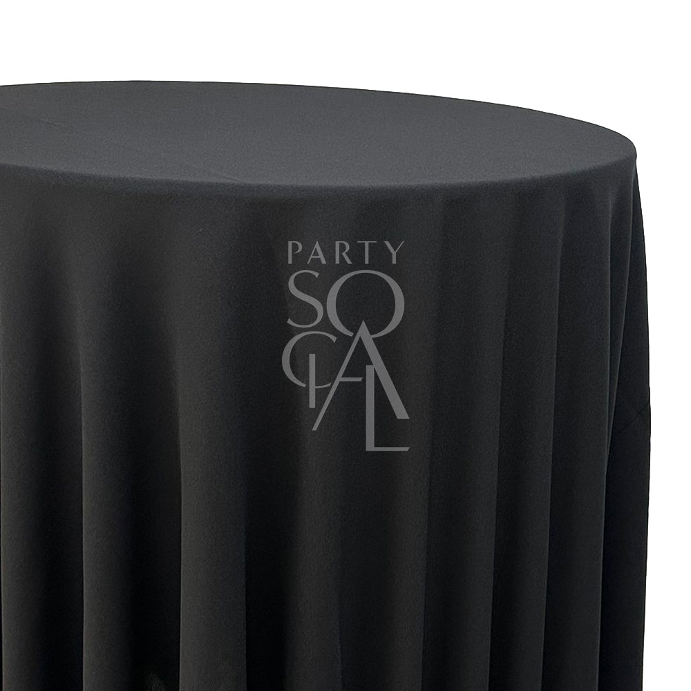 Round cotton linen tablecloth in olive green, showcasing a rich and earthy hue. The olive green color adds a natural and elegant touch, perfect for a rustic or organic table setting.