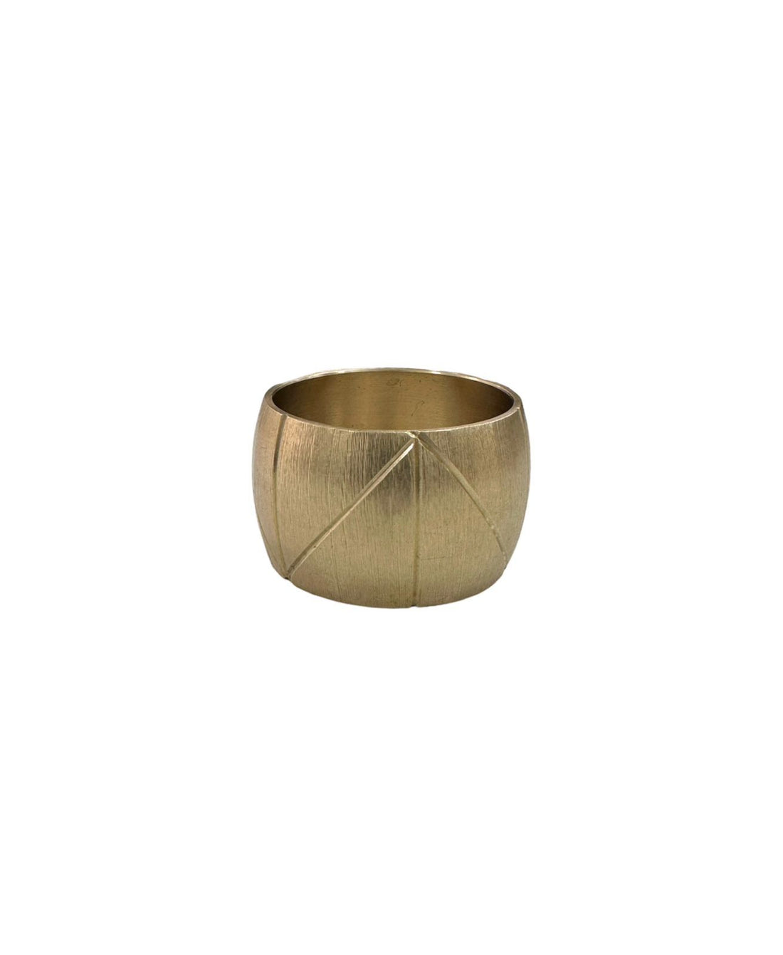 NAPKIN RING- BRASS TEXTURED DOME