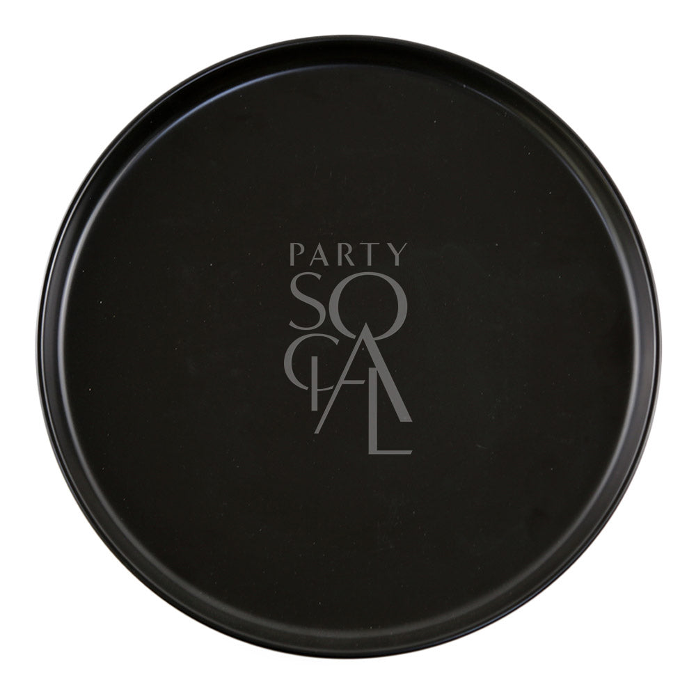 Round black ceramic plates, crafted from high-quality ceramic with a sleek and modern design. Perfect for elegant table settings.