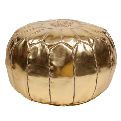 MOROCCAN LEATHER POUFS