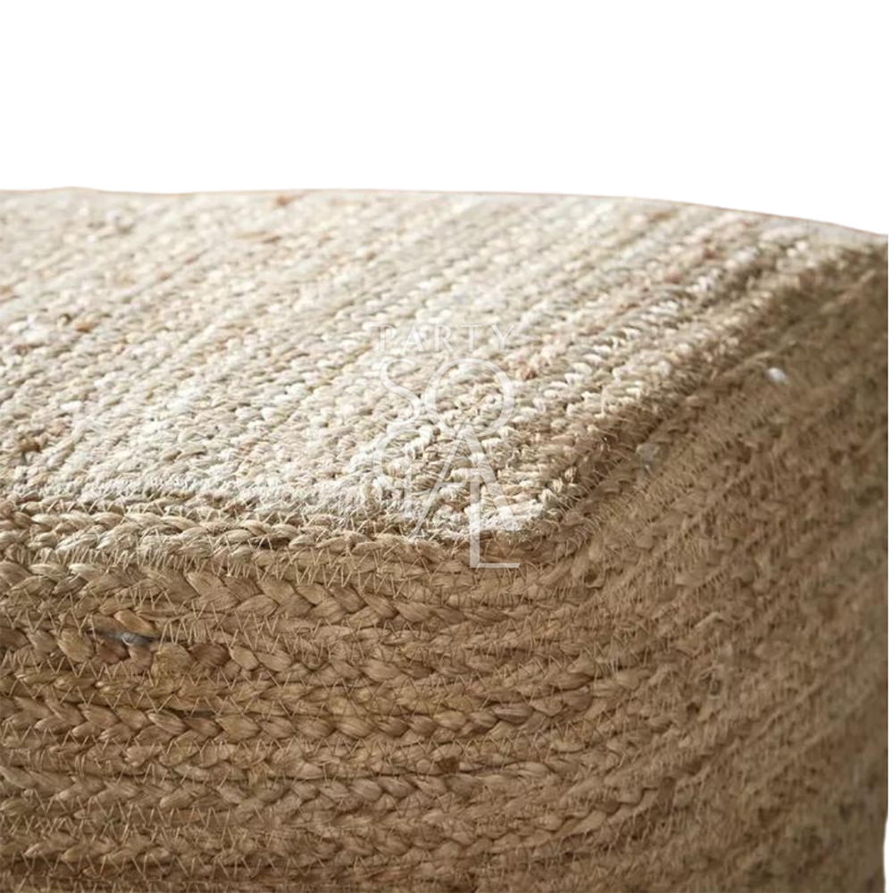 FABRIC &amp; JUTE POUFS