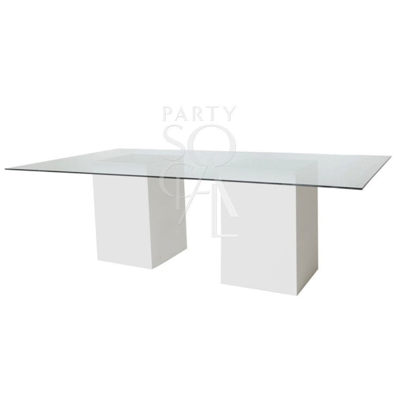 GLASS DINING TABLE