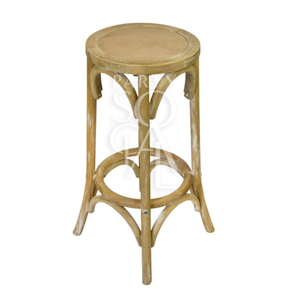 Wooden bar stool featuring a classic and sturdy design. This bar stool is crafted from high-quality wood with a smooth finish, offering both comfort and durability. Its timeless design makes it suitable for various settings, including home bars, kitchen counters, or commercial spaces. Ideal for adding a touch of rustic charm and practical seating to any area.