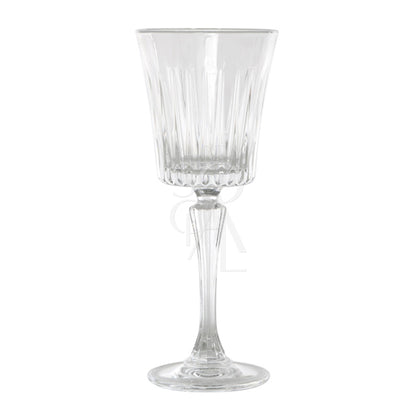 Luxurious crystal Paris glasses with a refined, elegant design and intricate detailing. The glasses feature a brilliant, clear crystal finish that enhances their sophisticated appearance, making them perfect for serving fine beverages and adding a touch of glamour to any table setting or special occasion.